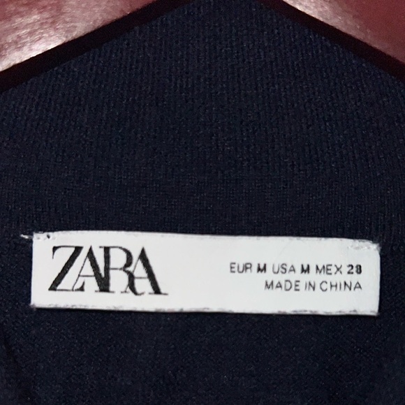 Zara Pull-over collared Sweater 5-Button 3/4 Sleeve fine gauge knit Sz. Med. - Picture 10 of 15